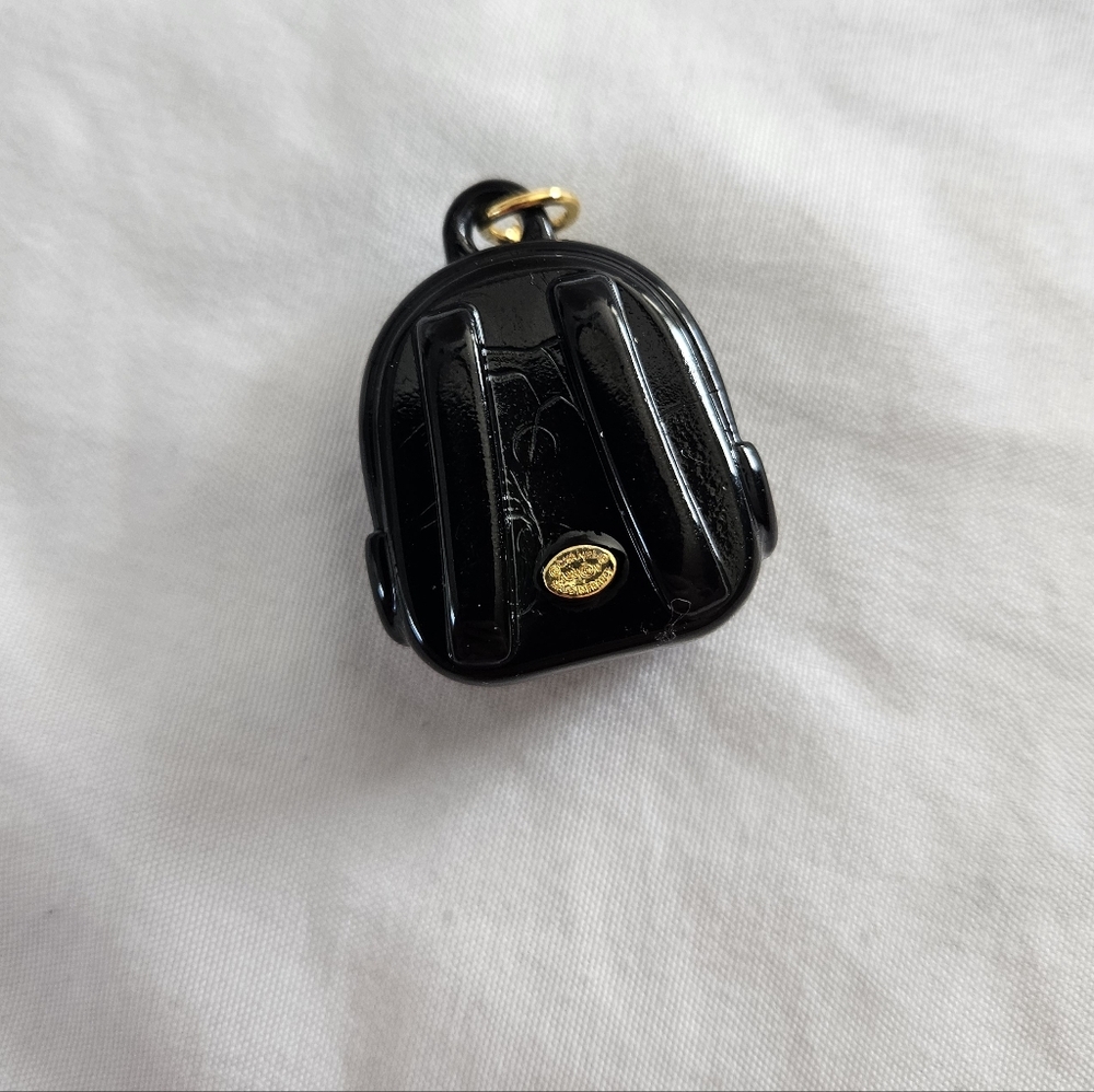CHANEL Stamped Resin Backpack Replacement Pull Charms - Black Or White - Picture 3 of 8